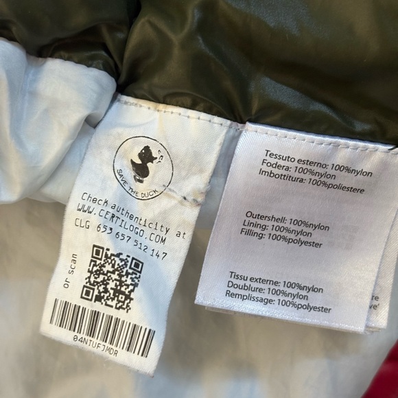 Save the Duck x Disney, a Donald & Daisy Collection Red Puffer Jacket - Picture 10 of 14